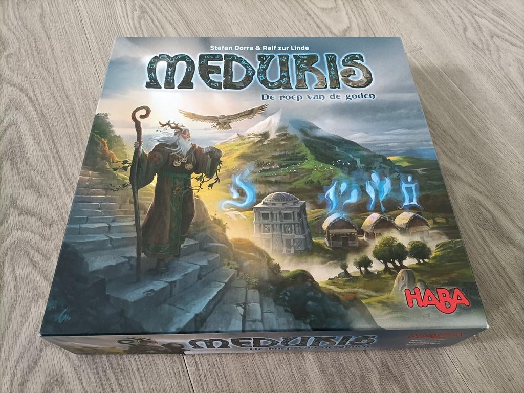Haba Meduris de roep van de goden bordspel, Hobby en Vrije tijd, Gezelschapsspellen | Bordspellen, Ophalen, Gebruikt, HABA
