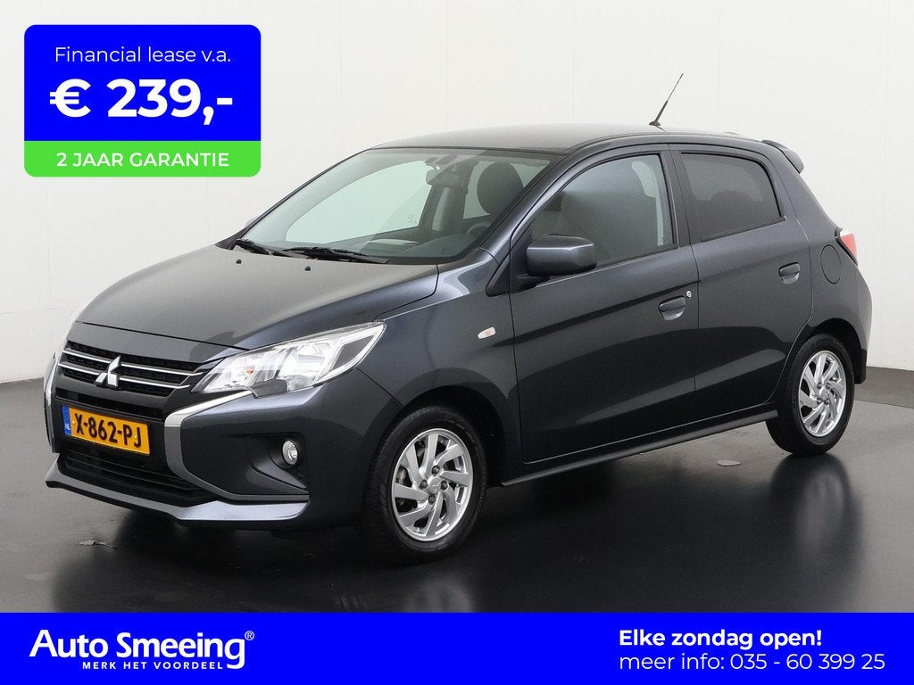 Mitsubishi Space Star 1.2 Dynamic Automaat | Camera | Apple/, Auto's, Mitsubishi, 12 maanden, Stof, Gebruikt, Start-stop-systeem