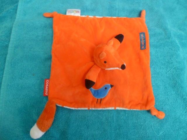 Oranje velours vos doekje lapje van Cosatto, Ophalen of Verzenden, Zo goed als nieuw, Overige typen, Wasbaar
