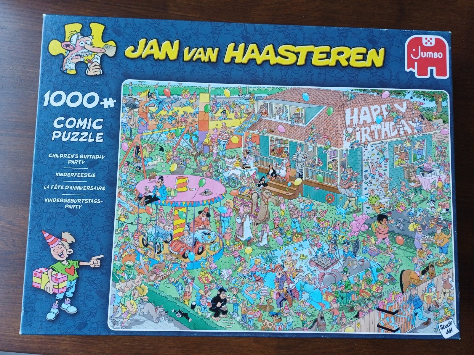 Jan van Haasteren Kinderfeestje 1000 stukjes, Hobby en Vrije tijd, Denksport en Puzzels, Ophalen, Gebruikt