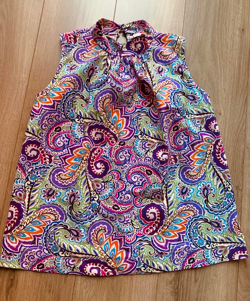 Kleurrijke zomertop, Studio Anneloes, maat S, Ophalen, Zo goed als nieuw, Maat 36 (S), Zonder mouw