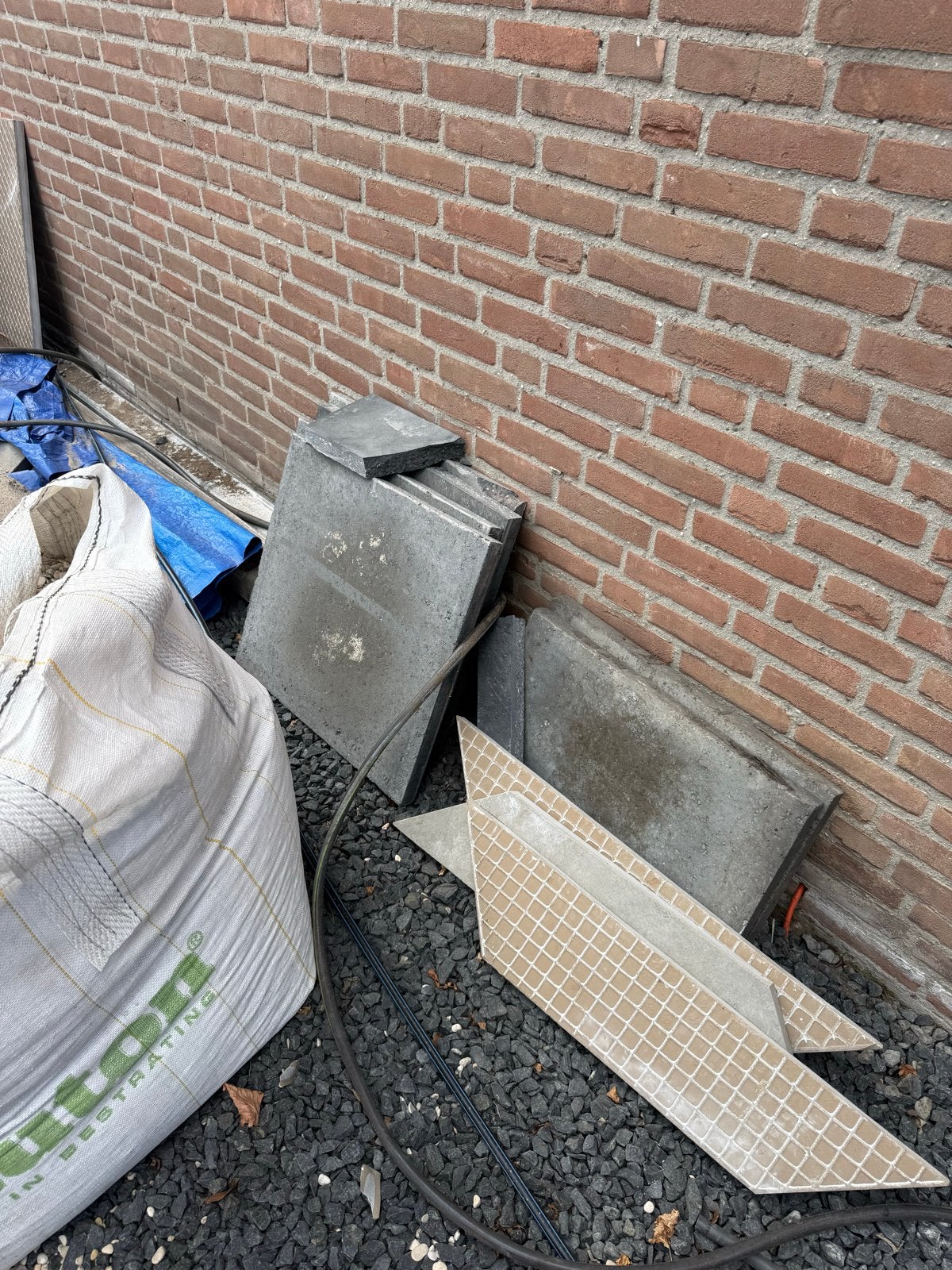 Terrastegels Grijs - Diverse Maten, Tuin en Terras, Tegels en Klinkers, Gebruikt, Ophalen of Verzenden, 10 m² of meer, Beton