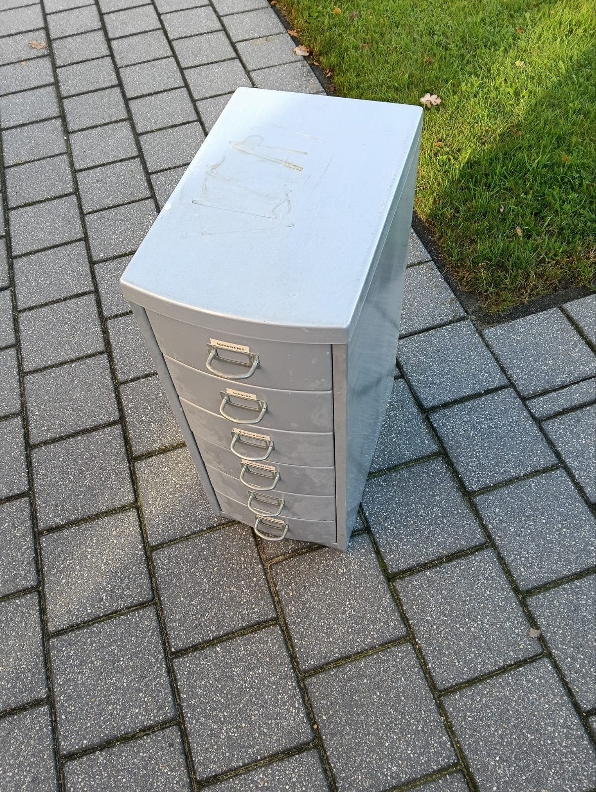 te koop metalen laden kast, Huis en Inrichting, Ophalen, 25 tot 50 cm, Minder dan 100 cm