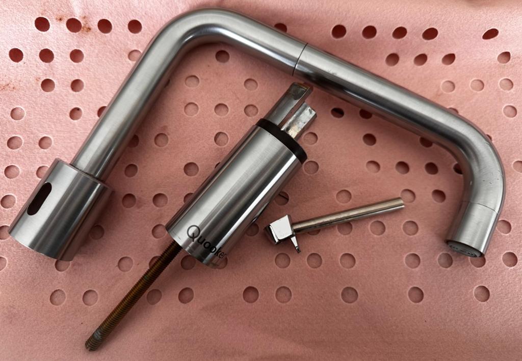 Quooker Nordic Square Mixer RVS mengkraan defect, Doe-het-zelf en Verbouw, Sanitair, Ophalen of Verzenden, Gebruikt, Kraan