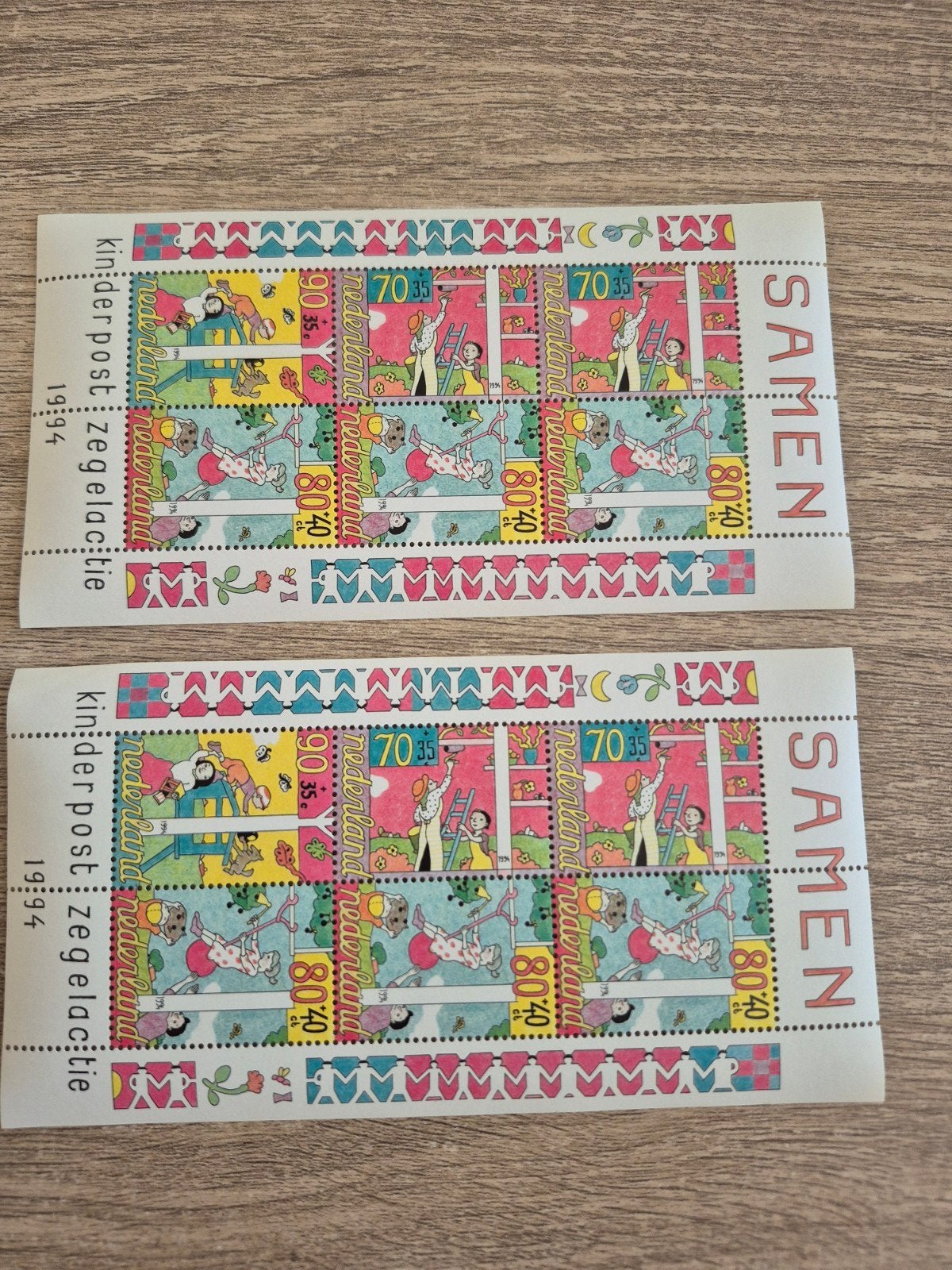 Kinderpostzegels 1994 - Samen (2 stroken), Ophalen of Verzenden, Na 1940, Postfris