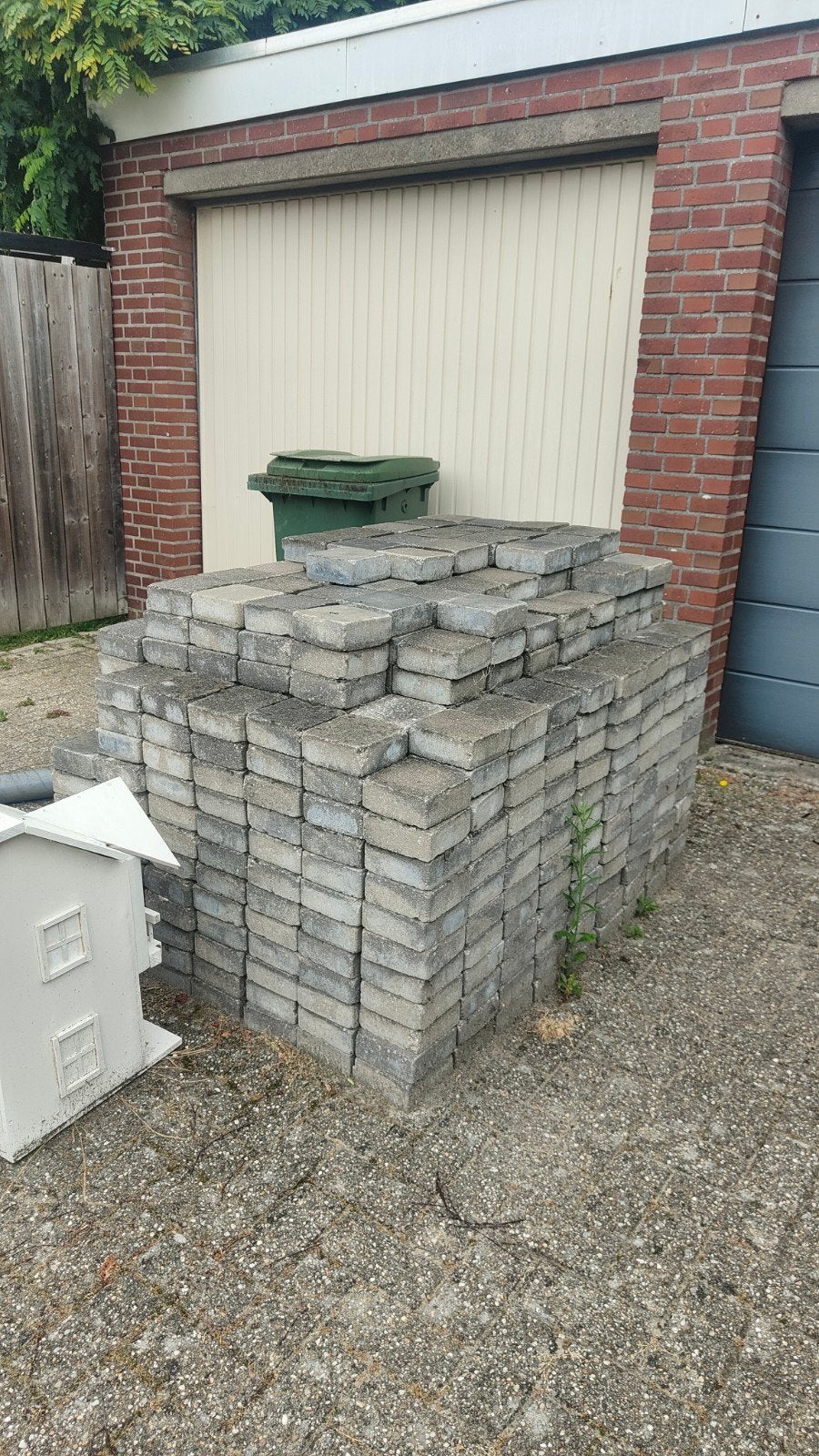 Gebruikte trommelstenen 15x15cm, Ophalen, Gebruikt, 10 m² of meer, Beton