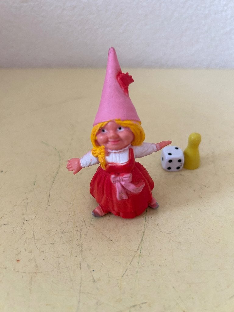 Vintage David de Kabouter poppetje - Lisa (BRB 1985) PVC, Ophalen of Verzenden, Zo goed als nieuw