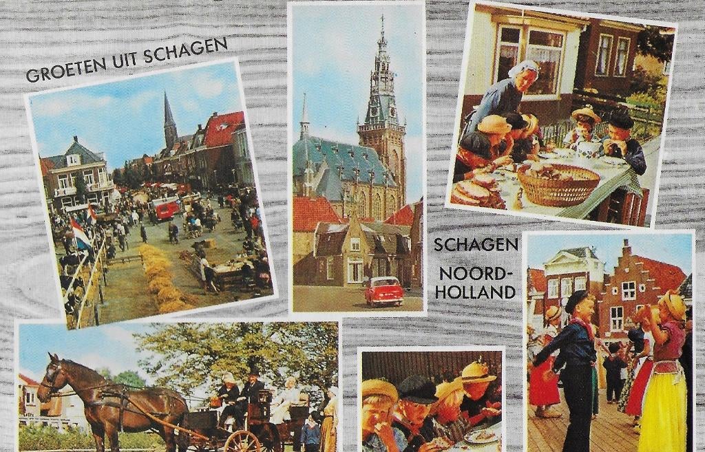 Schagen noord holland gelopen ansichtkaart (a189), Verzamelen, Ansichtkaarten | Nederland, Ophalen of Verzenden, 1960 tot 1980