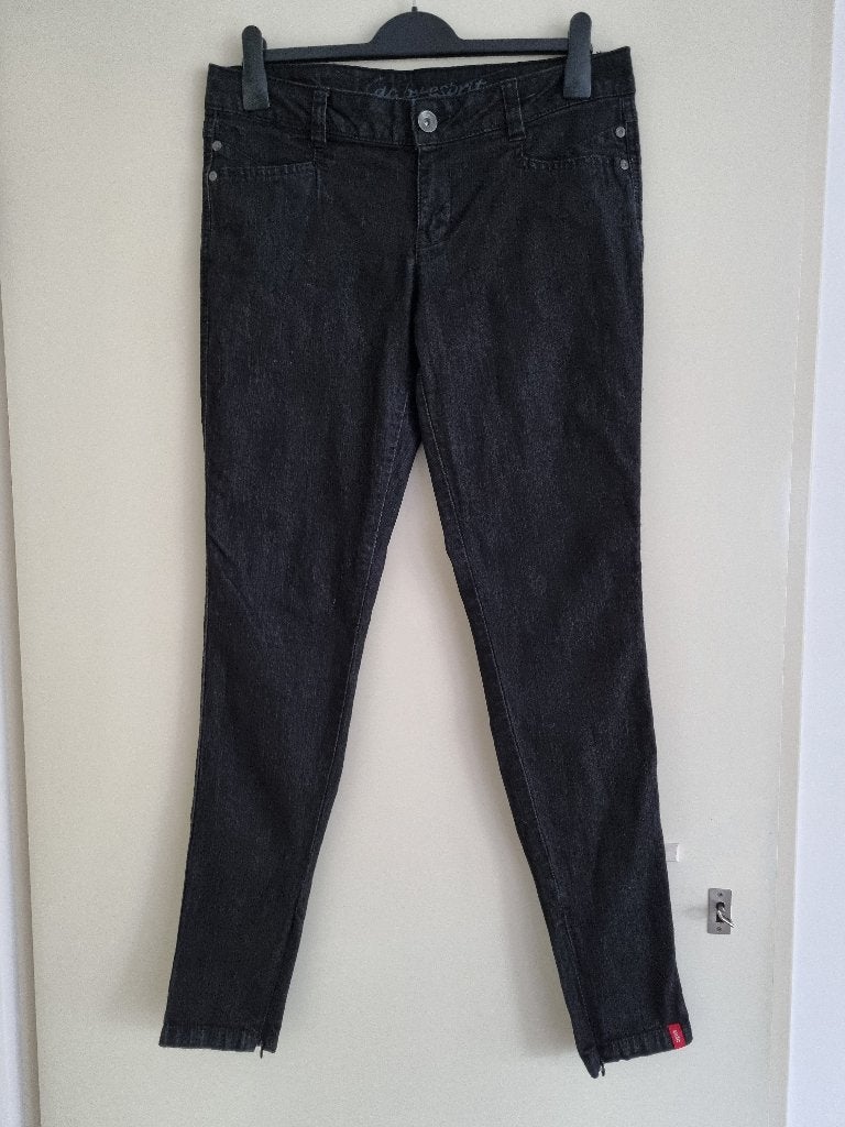 Spijkerbroek / jeans voor dames -- maat 42 -- EDC by Esprit, Zwart, Ophalen of Verzenden, W33 - W36 (confectie 42/44), EDC by Esprit