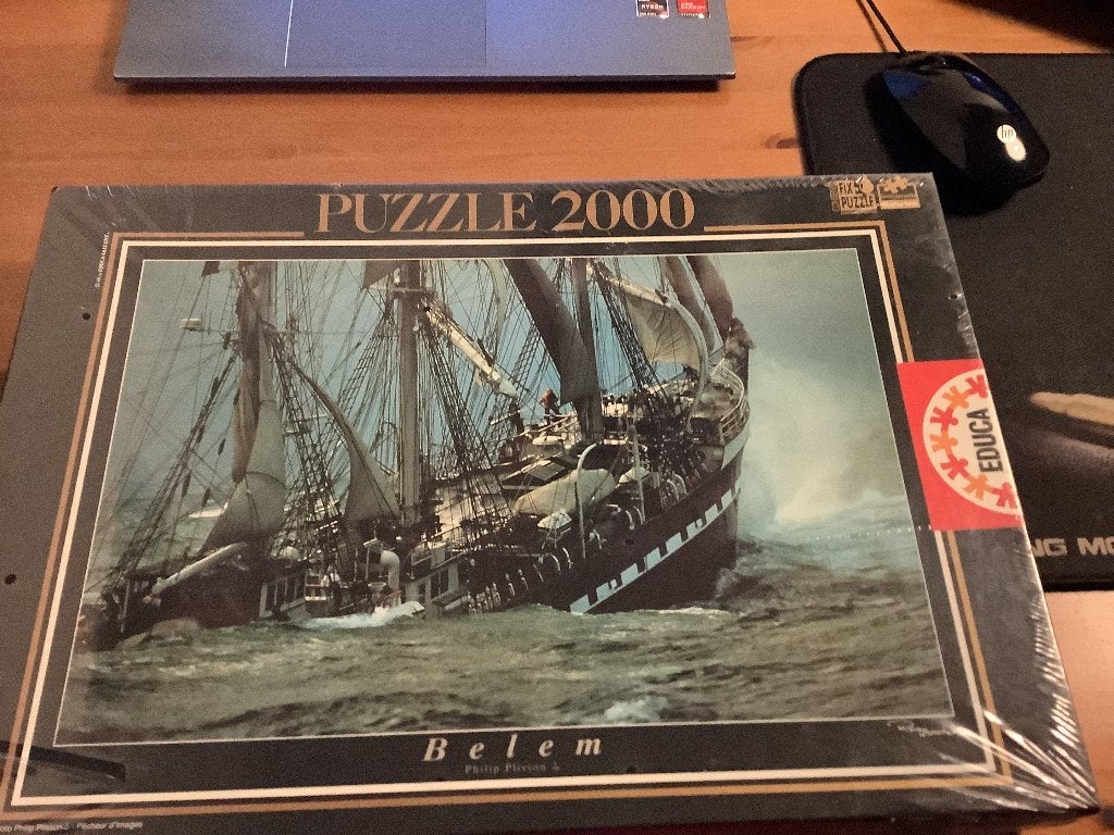 Educa 2000 piece puzzle Philip Plisson under full Sail Nieuw, Ophalen of Verzenden, Meer dan 1500 stukjes, Nieuw, Legpuzzel