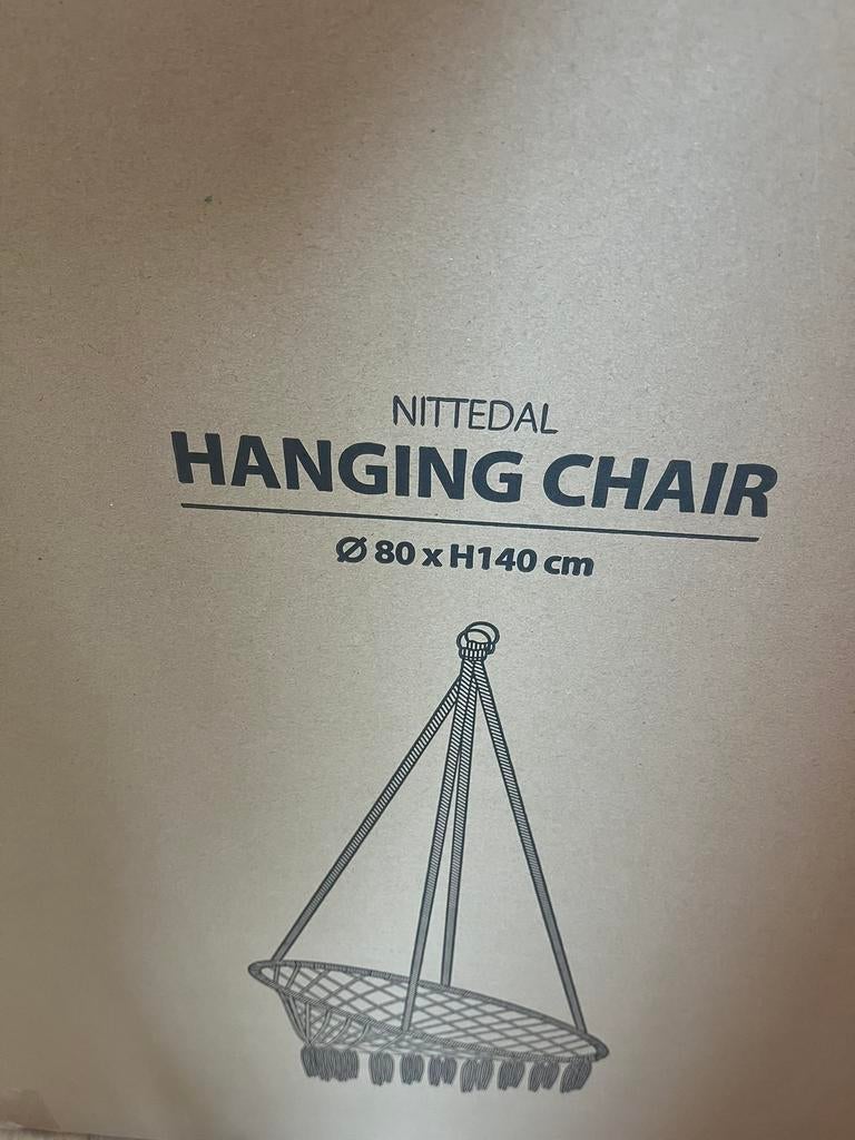 Hangstoel nieuw in doos, Tuin en Terras, Ophalen, Zo goed als nieuw