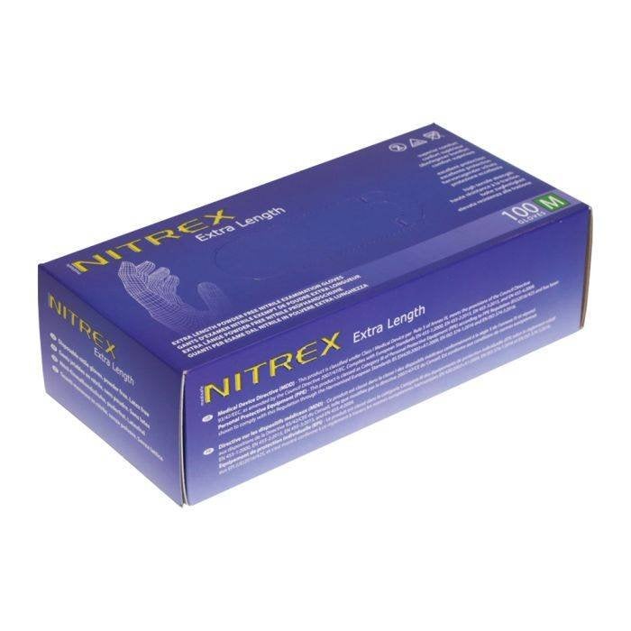 Voordeelpak 30x100 st. nitril handschoenen met lange manchet, Verzenden, Nieuw