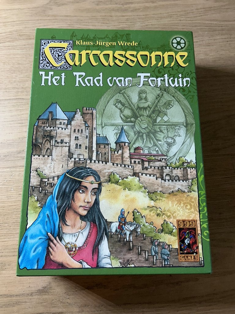 Carcassonne het Rad van Fortuin 999 Games, Ophalen of Verzenden, Zo goed als nieuw