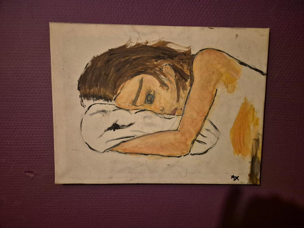 Schilderij: Vrouw in rust, Ophalen of Verzenden