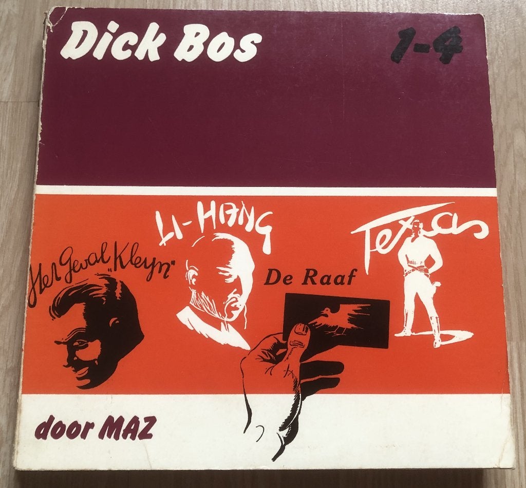 MAZ - DICK BOS - 1-4 (4 VERHALEN) - 1971, Eén stripboek, Ophalen of Verzenden, Zo goed als nieuw