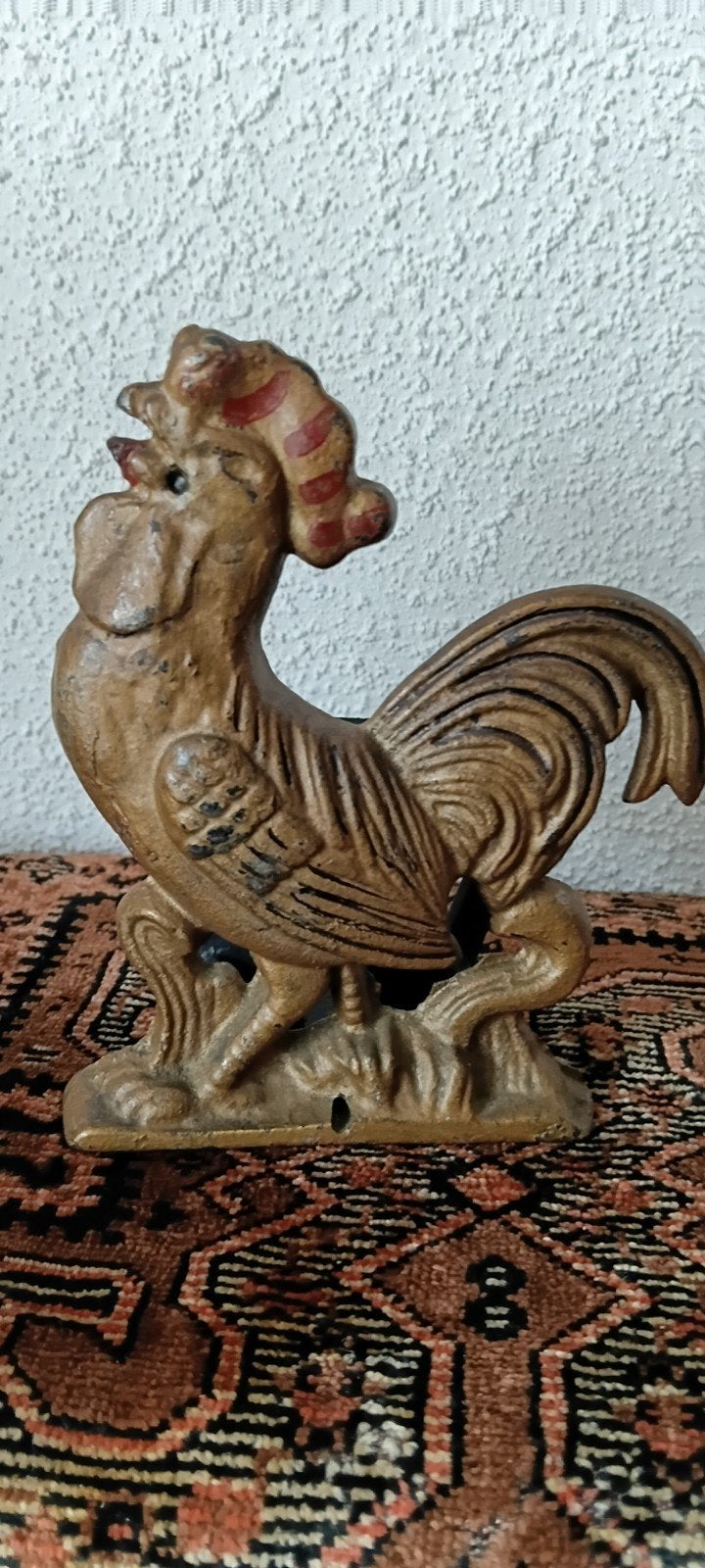 Gietijzeren * Servethouder Haan - Vintage Decoratie, Ophalen of Verzenden