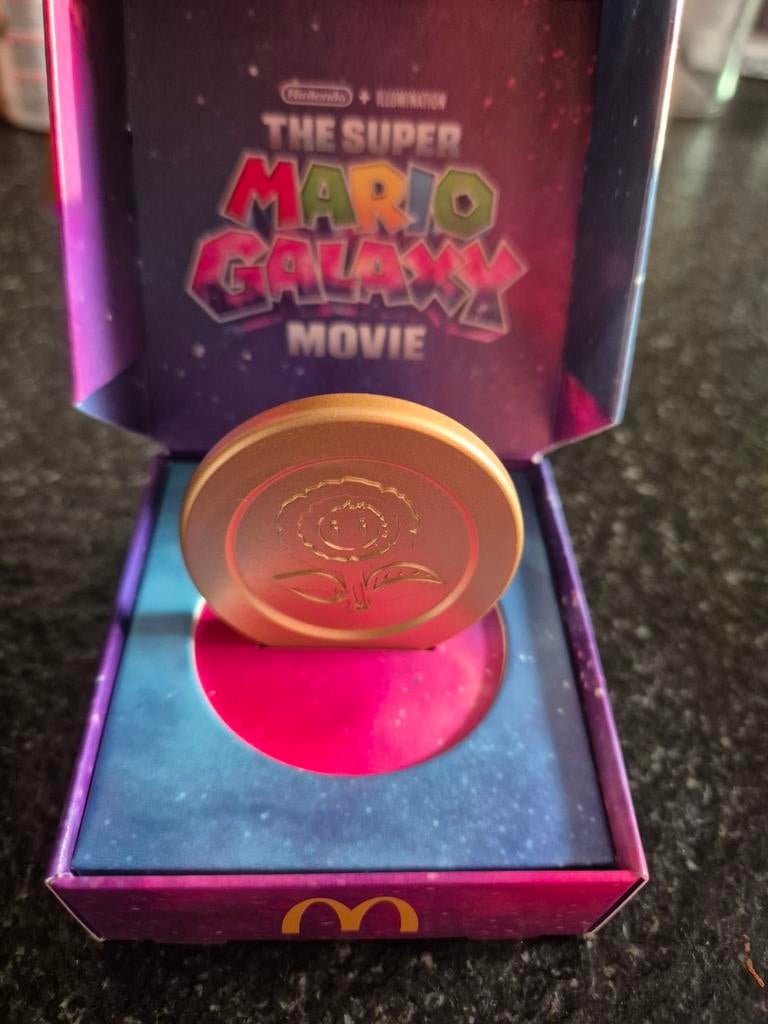 Ruilen: Super Mario Galaxy Movie McDonald's munt, Ophalen, Nieuw