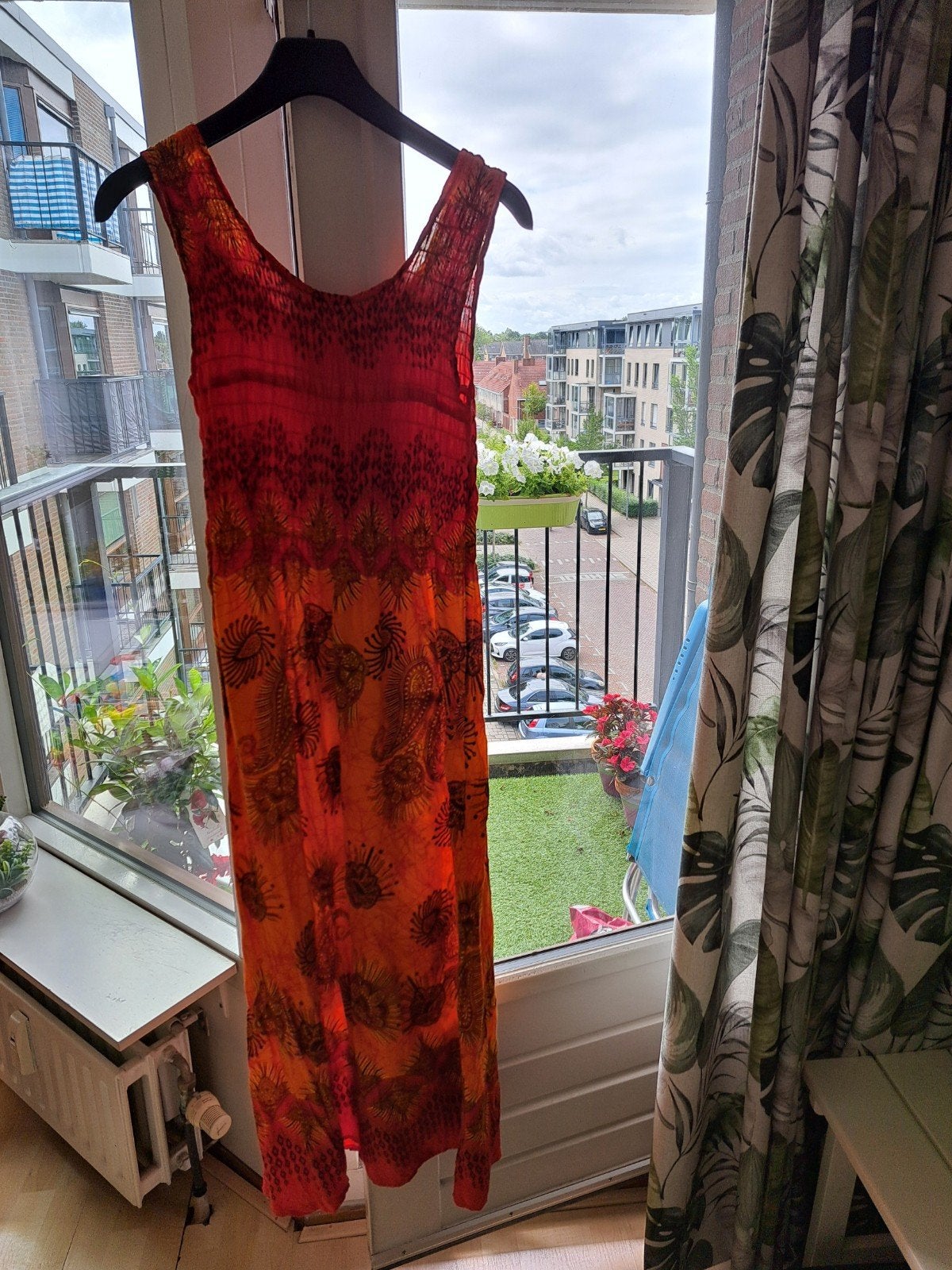 Oranje dames zomerjurk maat M, Kleding | Dames, Jurken, Ophalen, Gedragen, Maat 38/40 (M), Oranje