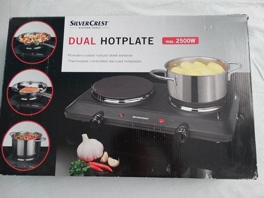 Een dubbele Inductiekookplaat van Silvercrest., Witgoed en Apparatuur, Kookplaten, 3 kookzones of minder, Ophalen of Verzenden