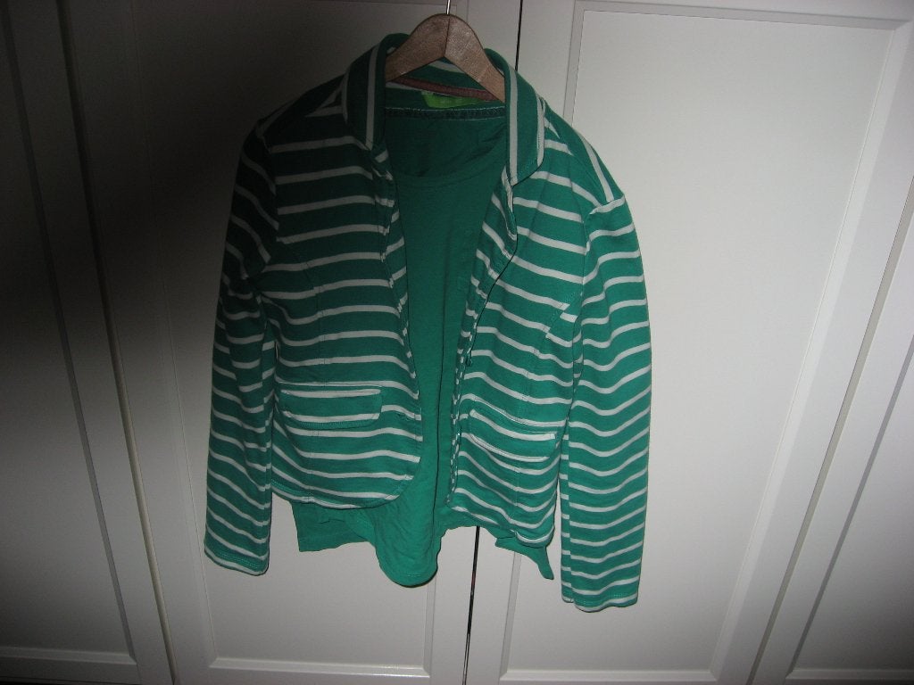 Guccigroen colbert / blazer en longsleeve, mt 134 / 140, Zo goed als nieuw, Setje, Hema, Verzenden