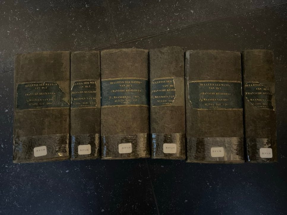 Bulletin der Wetten van het Fransche Keizerrijk (6 delen), Ophalen of Verzenden