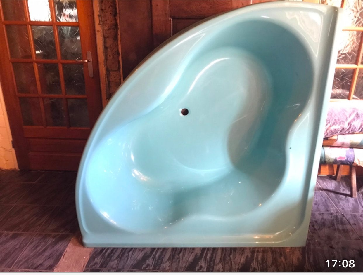 Badkamer erg compleet vintage en bijzonder lichtblauw grohe, Ophalen, Zo goed als nieuw