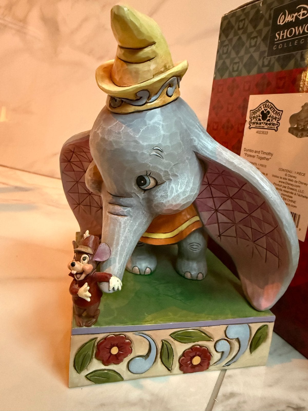 Disney Traditions Dumbo en Timothy Beeldje Incl. Doos, Ophalen of Verzenden, Bambi of Dumbo, Zo goed als nieuw, Beeldje of Figuurtje