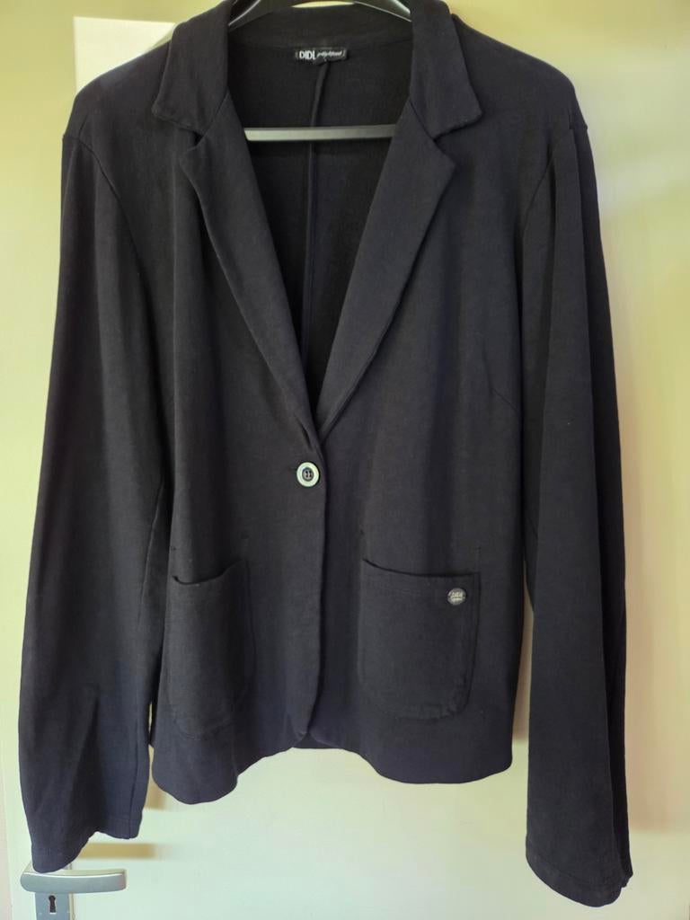 Z.G.A.N. Korte sweat blazer van de DIDI. Maat XXL, Ophalen of Verzenden, Zo goed als nieuw, Maat 46/48 (XL) of groter, Zwart