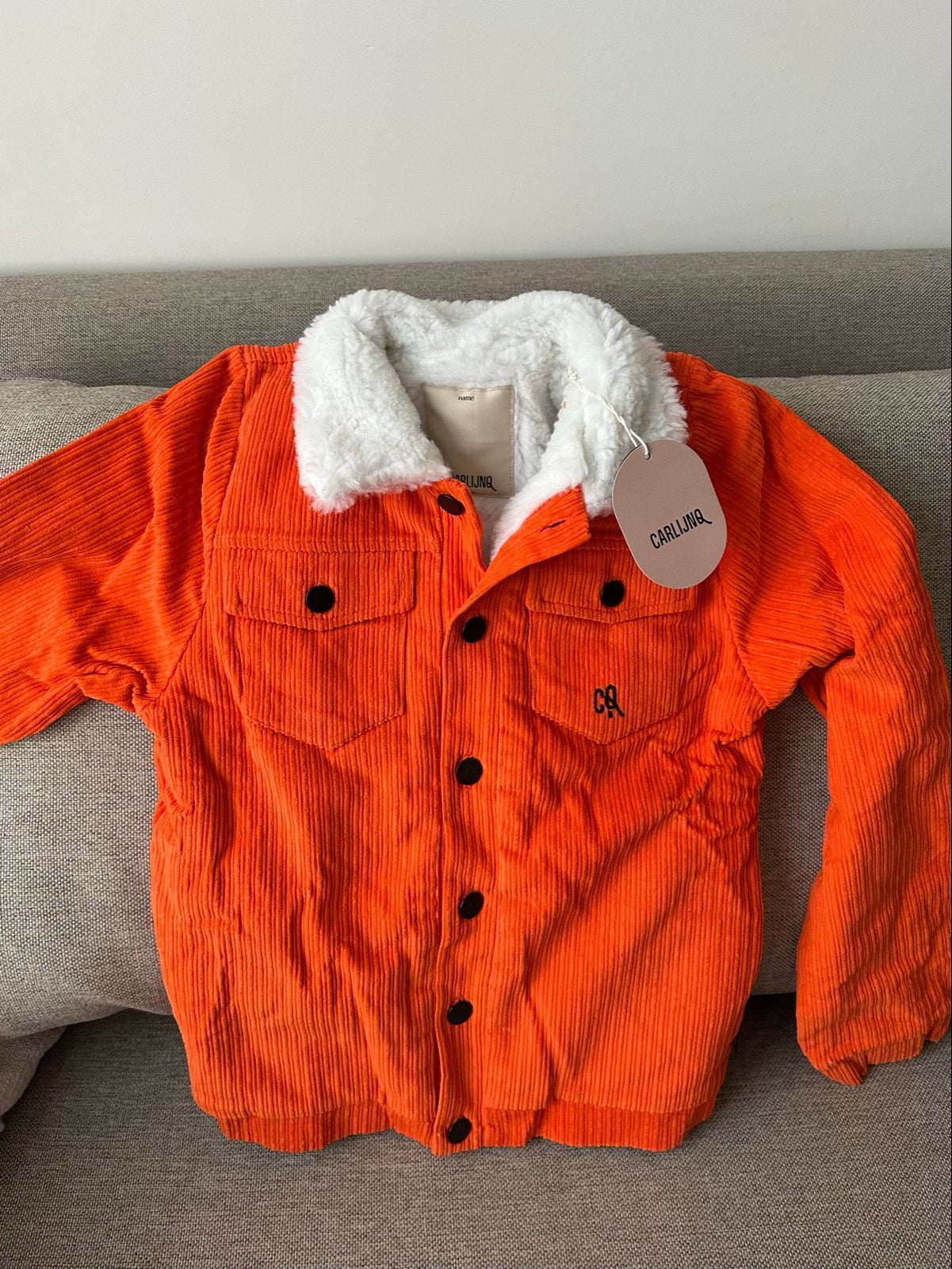 CarlijnQ 'Around the World' teddy corduroy jas NIEUW, Ophalen of Verzenden, Nieuw, Jongen of Meisje, Jas