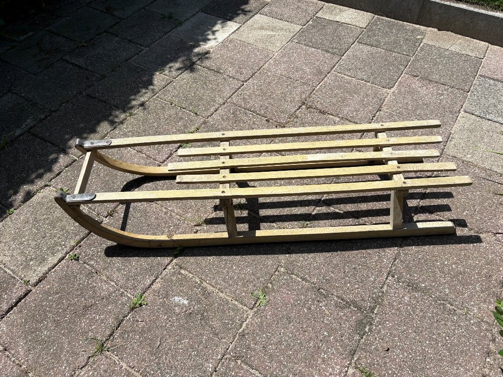 Slee hout, Kinderen en Baby's, Speelgoed | Buiten | Sleeën, Ophalen, Gebruikt, Hout