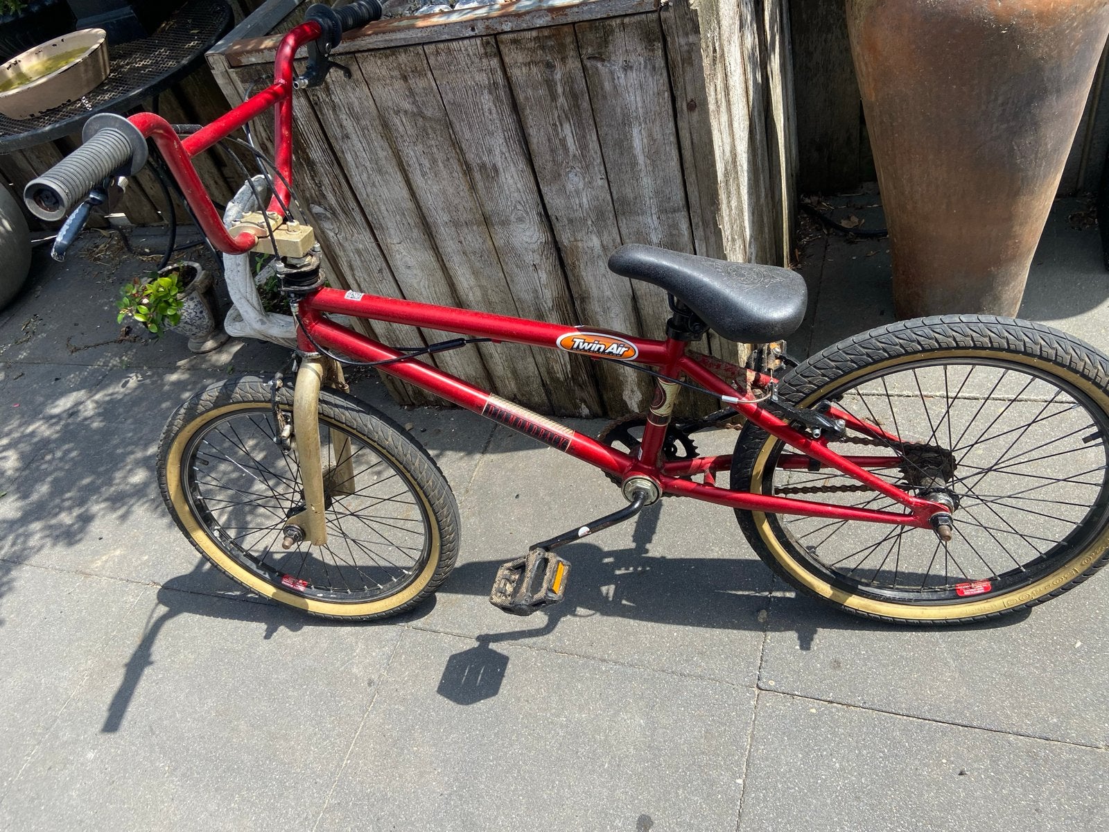 Crossfiets 20 inch - Rode BMX voor kinderen, Fietsen en Brommers, Fietsen | Crossfietsen en BMX, Gebruikt, 16 tot 20 inch, Staal