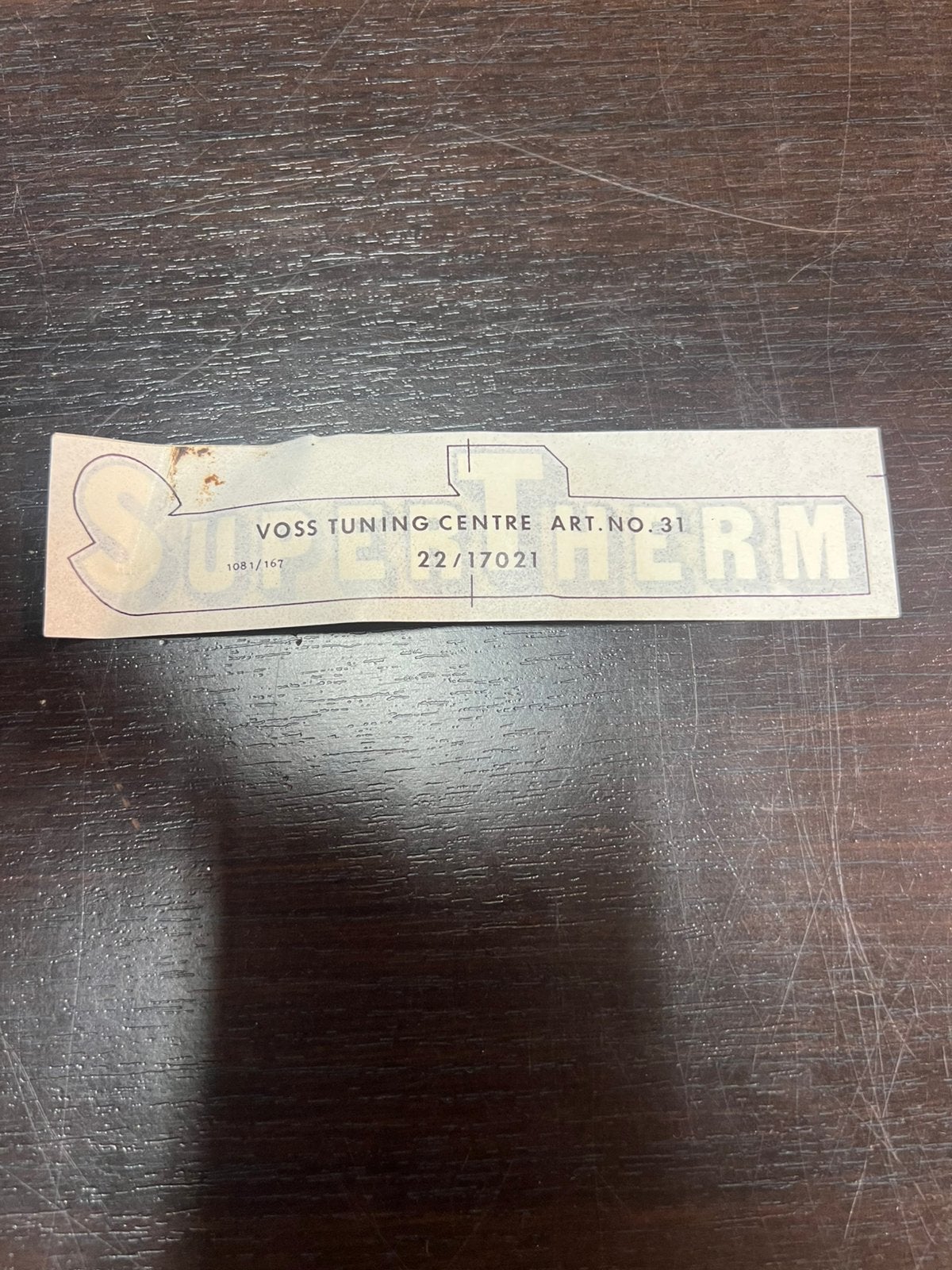 Oldschool Voss sticker SuperTerm, Ophalen of Verzenden, Zo goed als nieuw, Overige typen