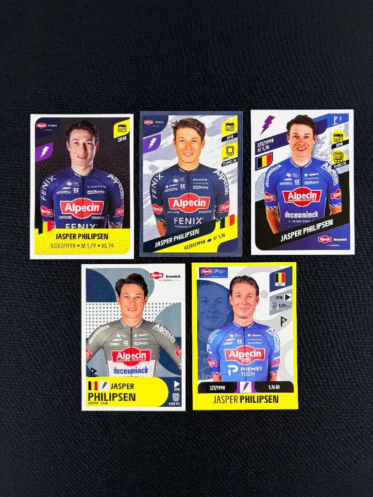 5x Jasper Philipsen Panini Tour de France 2021 2026 Sticker, Verzenden, Nieuw, Overige sporten, Poster, Plaatje of Sticker