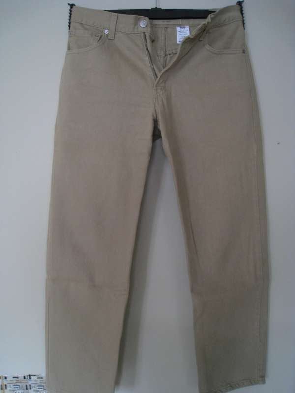 Jeansbroek heren, oker, Levi Straus 550, W30 L30, knopen, Ophalen, Nieuw, Blauw, W32 (confectie 46) of kleiner