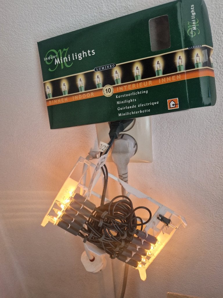 Lampjes streng van 10 lampjes nieuw mini lichtsnoer groen, Ophalen of Verzenden, Nieuw