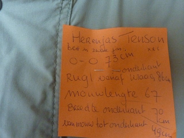 Heren Tenson jas  xxl, Ophalen of Verzenden, Gedragen, Overige maten, Beige