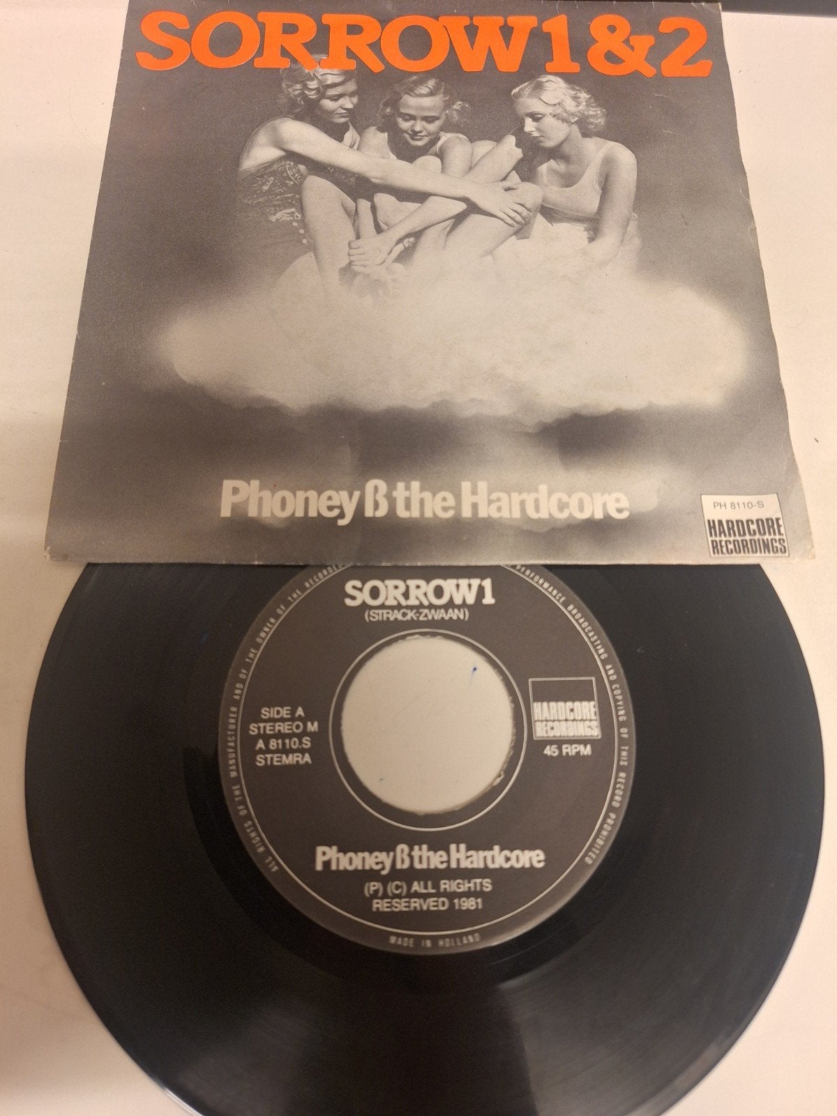 Phoney & the Hardcore - Sorrow 1&2, 1981., Cd's en Dvd's, Fotohoes, Verzenden, 7 inch, Pop