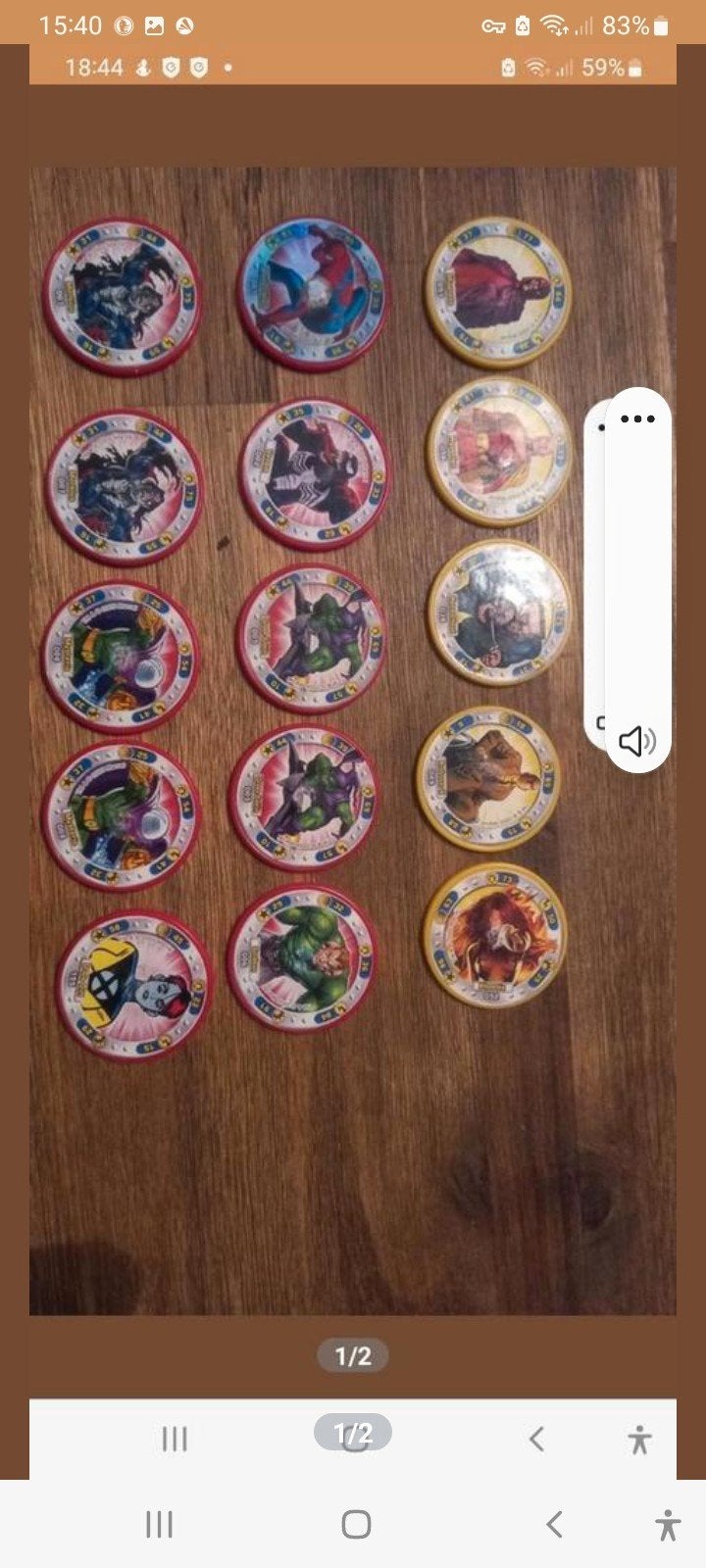 Vintage Pogs, Ophalen of Verzenden, Gebruikt