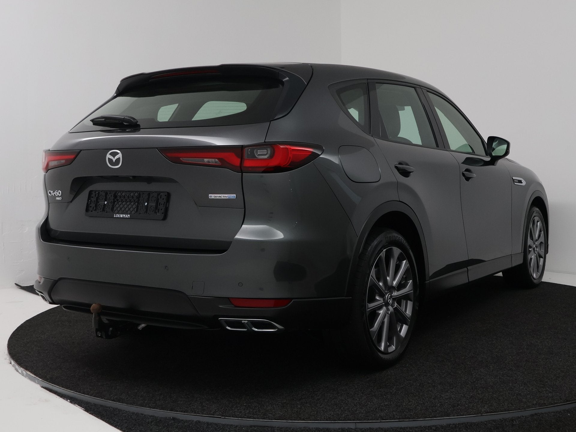 Mazda CX-60 2.5 e-SkyActiv PHEV Exclusive-Line Comfort Pack, Auto's, Automaat, Gebruikt, Zwart, 4 cilinders