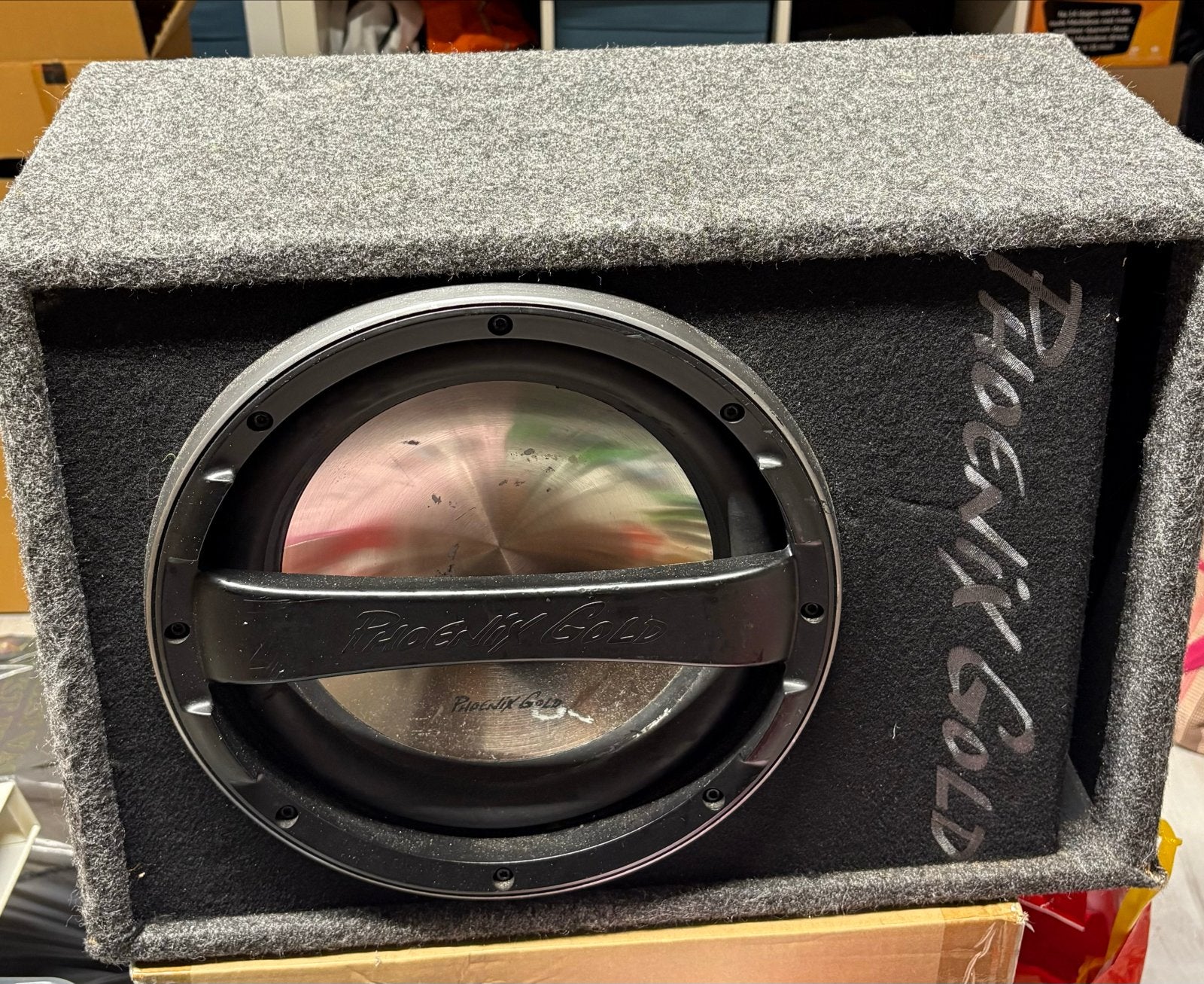 Phoenix Gold Z112AB-V2 Subwoofer met Versterker, Ophalen, Gebruikt, Universele onderdelen