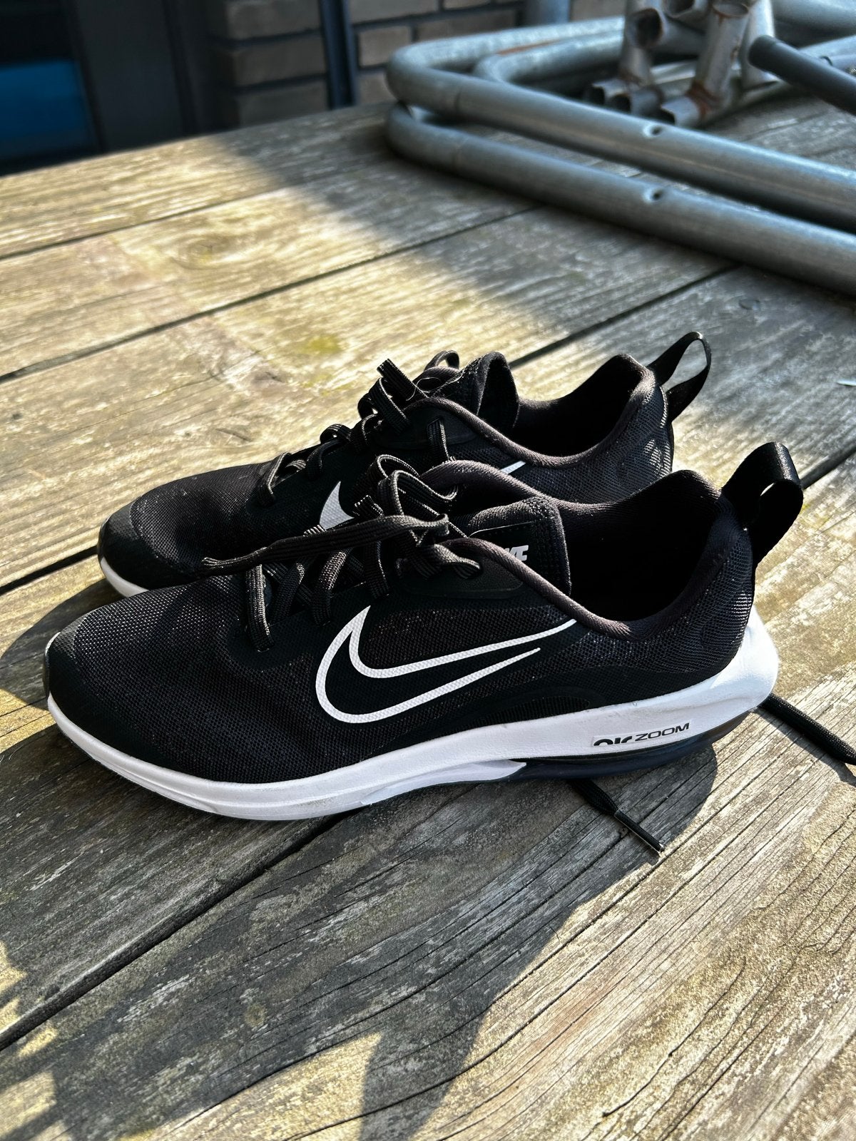 Nike Air Zoom Sneakers - Zwart met Wit, Ophalen of Verzenden, Gedragen, Zwart, Sneakers of Gympen
