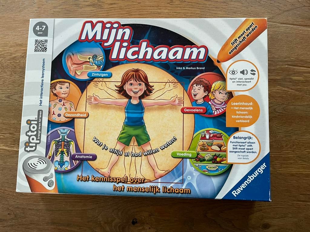 Tiptoi - spel ‘Mijn lichaam’ (zonder tiptoi-pen), Hobby en Vrije tijd, Gezelschapsspellen | Bordspellen, Ophalen of Verzenden