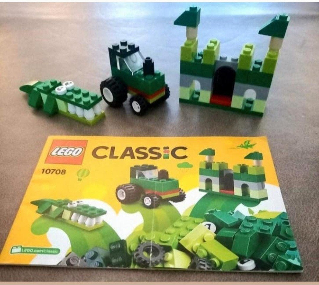 Lego Classic 10708 Groene Creatieve Doos - Compleet, Gebruikt, Overige thema's, Lego, Compleet