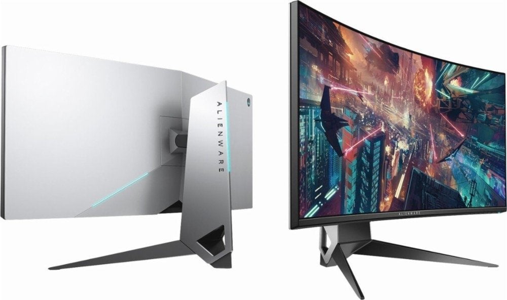 alienware AW3418DW, Gaming, Curved, Zo goed als nieuw, Overige typen
