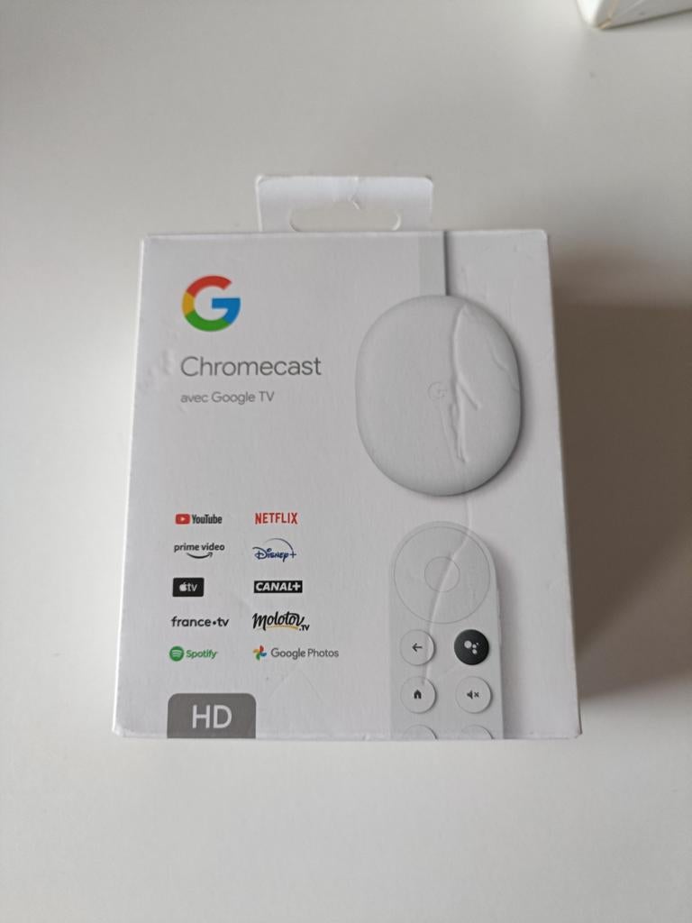 Chromecast met Google TV - in doos!, Audio, Tv en Foto, Mediaspelers, Verzenden, Zo goed als nieuw, HDMI, Zonder harde schijf