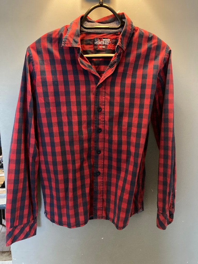 ♦️ Nette blokjesblouse maat 158/164, Kinderen en Baby's, Kinderkleding | Maat 158, Ophalen of Verzenden, Gebruikt, Jongen of Meisje