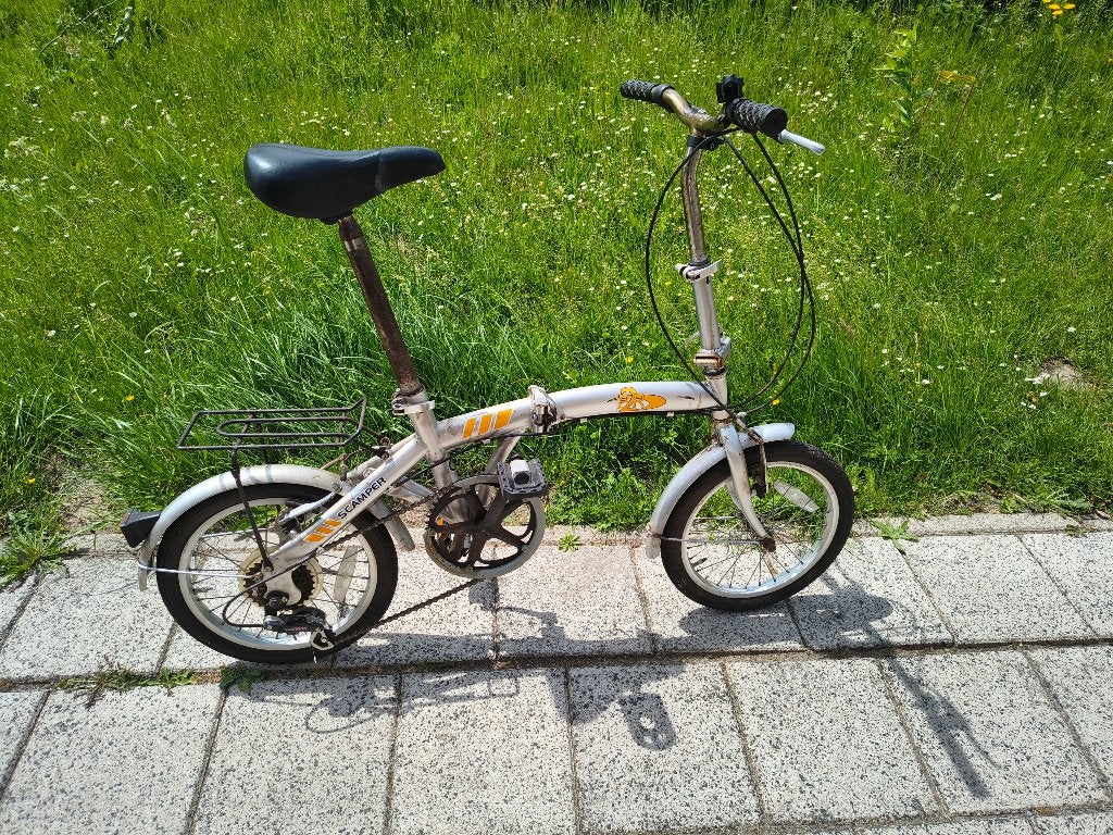 Vouwfiets, Fietsen en Brommers, Gebruikt, Velgrem, 16 tot 18 inch, Versnellingen