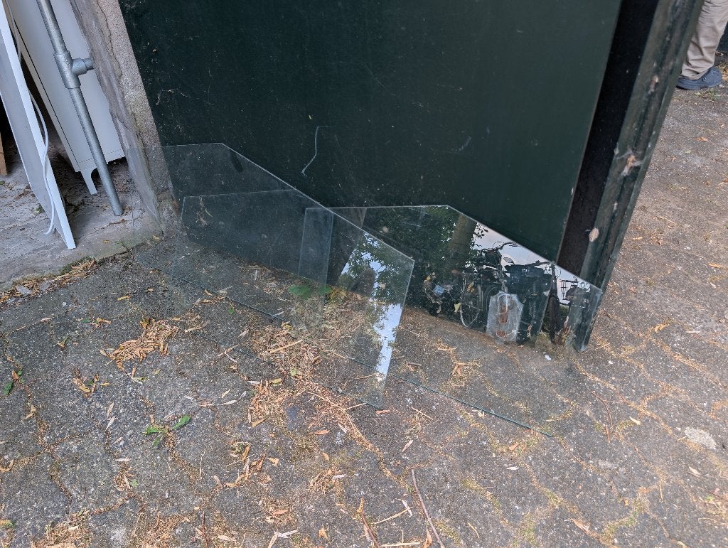 Glasplaten, Ophalen, Gebruikt, Minder dan 80 cm, Minder dan 80 cm