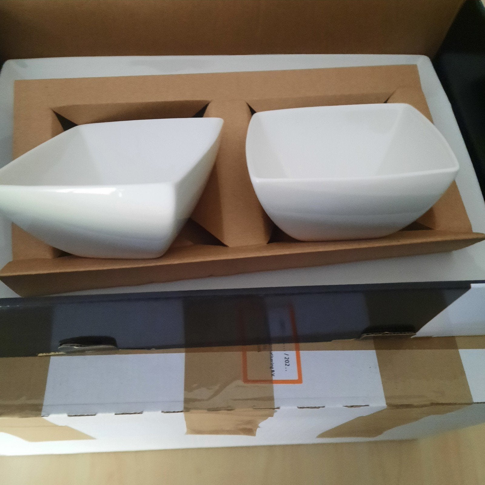 Twee nieuwe witte schaaltjes, Ophalen, Keramiek, Nieuw, Schaal of Schalen