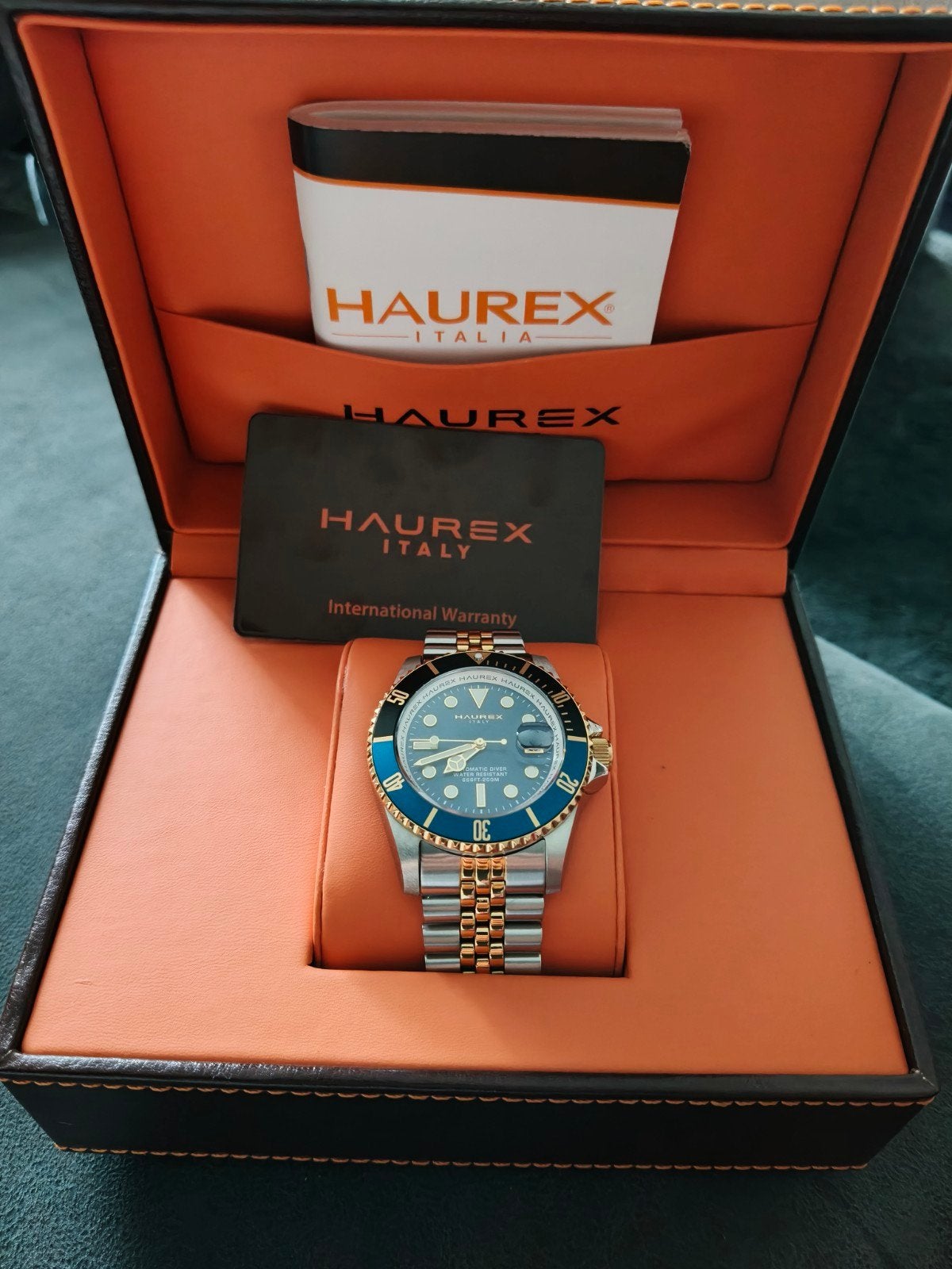 Heren Horloge "Haurex Eterno", Staal, Polshorloge, Nieuw, Ophalen